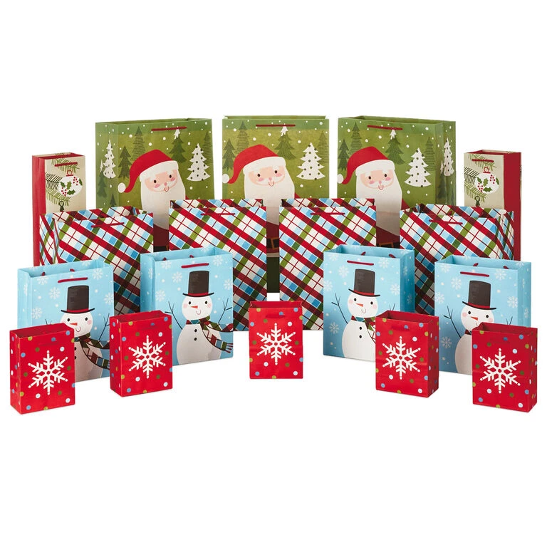 Hallmark Assorted Sizes And Designs 18-Pack Christmas Gift Bags 3 Hallmark Assorted Sizes And Designs 18-Pack Christmas Gift Bags