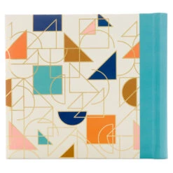 Hallmark Bright Geometric On White Photo Album -Hallmark Sales Store 200Photo Album Geometric Print on White 1EDY3142 04