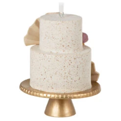 Hallmark A Sweet Beginning 2023 Porcelain Ornament -Hallmark Sales Store 2023 Wedding Cake Keepsake Ornament 1999QHX3067 06