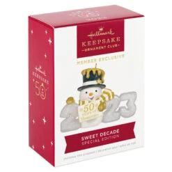 Hallmark Sweet Decade 2023 Special Edition Ornament 9 Hallmark Sweet Decade 2023 Special Edition Ornament -Hallmark Sales Store 2023 With Snowman Keepsake Ornament 1999QXC5622 04