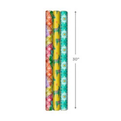 Hallmark Festive And Fun 3-Pack Multicolored Wrapping Paper, 120 Sq. Ft. -Hallmark Sales Store 3Pack Festive and Fun Holiday Wrapping Paper 5JXW1082 03