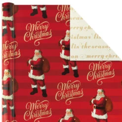 Hallmark Red And Gold 3-Pack Reversible Christmas Wrapping Paper, 120 Sq. Ft. 11 Hallmark Red And Gold 3-Pack Reversible Christmas Wrapping Paper, 120 Sq. Ft. -Hallmark Sales Store 3Pack Red and Gold Reversible Christmas Wrapping Paper 5JXW1029 04
