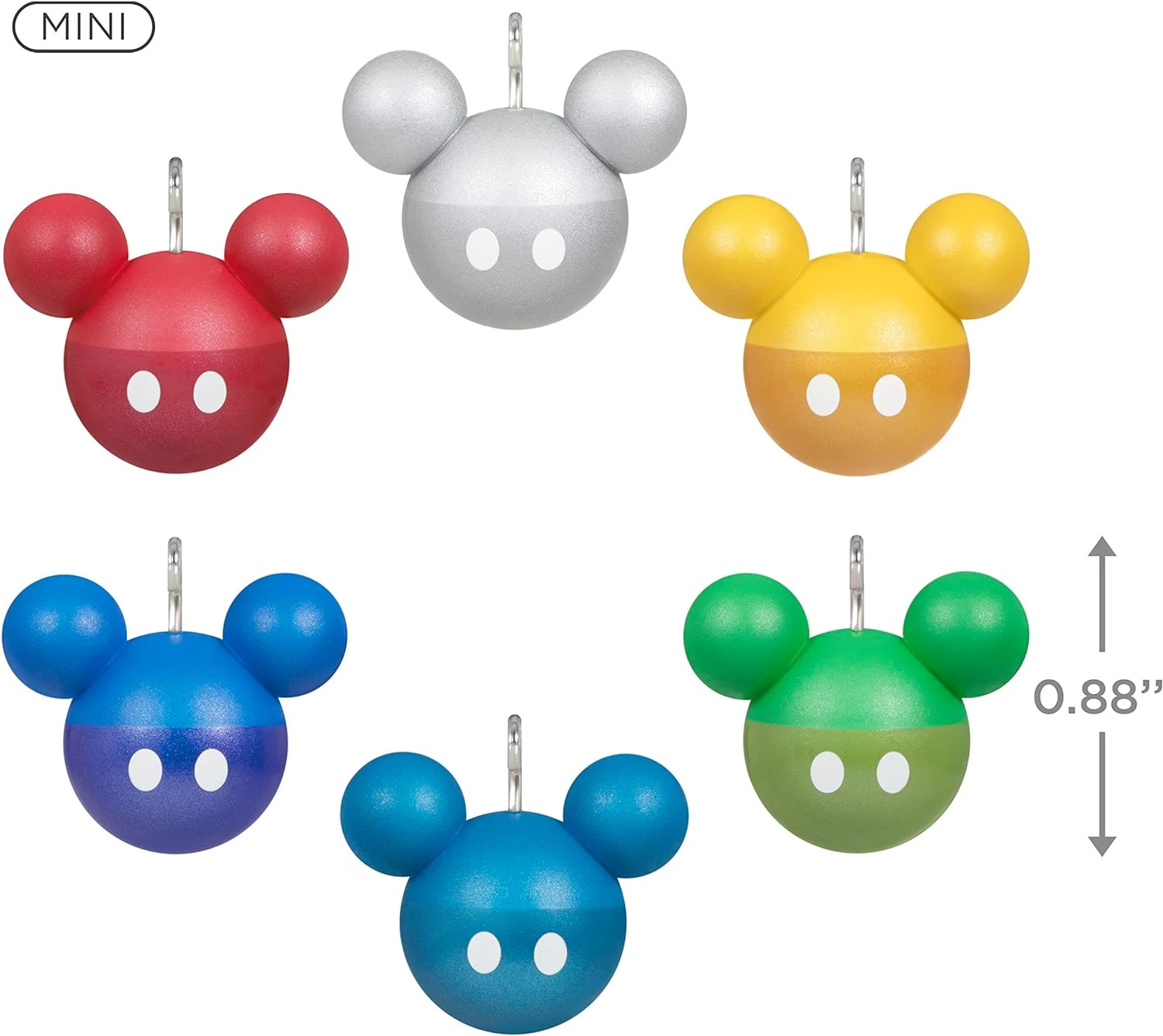 Hallmark Mini Disney Mickey Mouse Ornaments, Set Of 6 4 Hallmark Mini Disney Mickey Mouse Ornaments, Set Of 6 - Image 2
