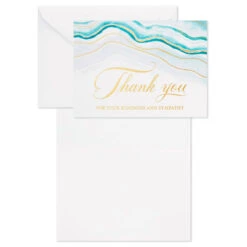 Hallmark Abstract Waves Boxed Blank Sympathy Thank-You Notes, Pack Of 20 10 Hallmark Abstract Waves Boxed Blank Sympathy Thank-You Notes, Pack Of 20 -Hallmark Sales Store Abstract Waves Boxed Blank Sympathy ThankYou Notes 5STZ1101 03