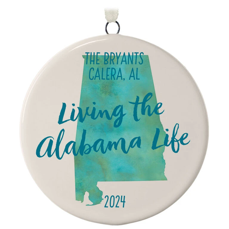 Hallmark Alabama Personalized State Ornament 3 Hallmark Alabama Personalized State Ornament