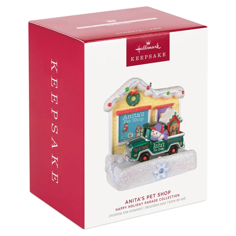 Hallmark Happy Holiday Parade Collection Anita's Pet Shop Musical Ornament With Light 6 Hallmark Happy Holiday Parade Collection Anita's Pet Shop Musical Ornament With Light - Image 4