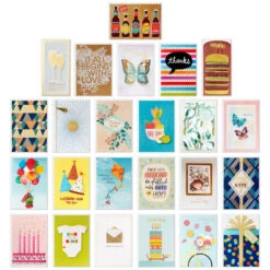 Hallmark Assorted All-Occasion Handmade Greeting Cards In Black Scattered Dot Organizer -Hallmark Sales Store Assorted AllOccasion Greeting Cards in Organizer 5EBN1121 03