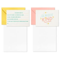 Hallmark Little World Changers™ Assorted Blank Note Cards In Caddy, Pack Of 24 -Hallmark Sales Store Assorted Kids Blank Note Cards in Caddy 3SOM1188 04