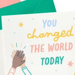 Hallmark Little World Changers™ Assorted Blank Note Cards In Caddy, Pack Of 24 -Hallmark Sales Store Assorted Kids Blank Note Cards in Caddy 3SOM1188 05