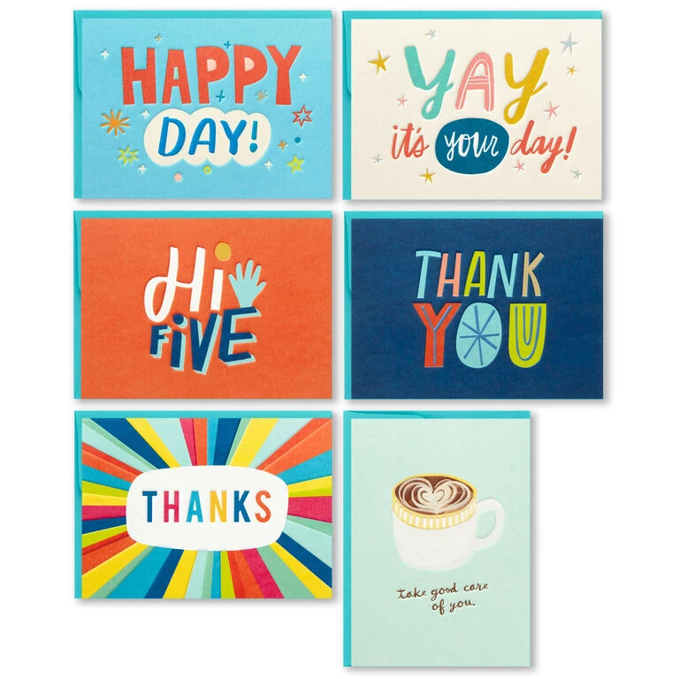 Hallmark Assorted Modern Lettering Blank Note Cards, Box Of 24 4 Hallmark Assorted Modern Lettering Blank Note Cards, Box Of 24 - Image 2