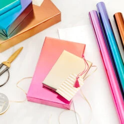 Hallmark Assorted Ombré Foil 3-Pack Wrapping Paper, 60 Sq. Ft Total -Hallmark Sales Store Assorted Ombr Foil Wrapping Paper 5EWR2655 03
