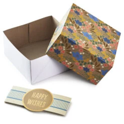 Hallmark 4", 8" And 10" Floral 3-Pack Gift Boxes With Bands 10 Hallmark 4", 8" And 10" Floral 3-Pack Gift Boxes With Bands -Hallmark Sales Store Assorted Sizes Floral Gift Boxes With Bands 5EBC1230 03