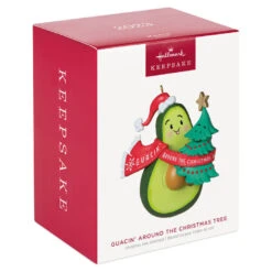 Hallmark Guacin' Around The Christmas Tree Ornament With Sound 11 Hallmark Guacin' Around The Christmas Tree Ornament With Sound -Hallmark Sales Store Avocado and Christmas Tree Keepsake Ornament 2199QGO2839 04