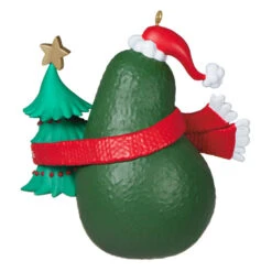 Hallmark Guacin' Around The Christmas Tree Ornament With Sound 13 Hallmark Guacin' Around The Christmas Tree Ornament With Sound -Hallmark Sales Store Avocado and Christmas Tree Keepsake Ornament 2199QGO2839 06