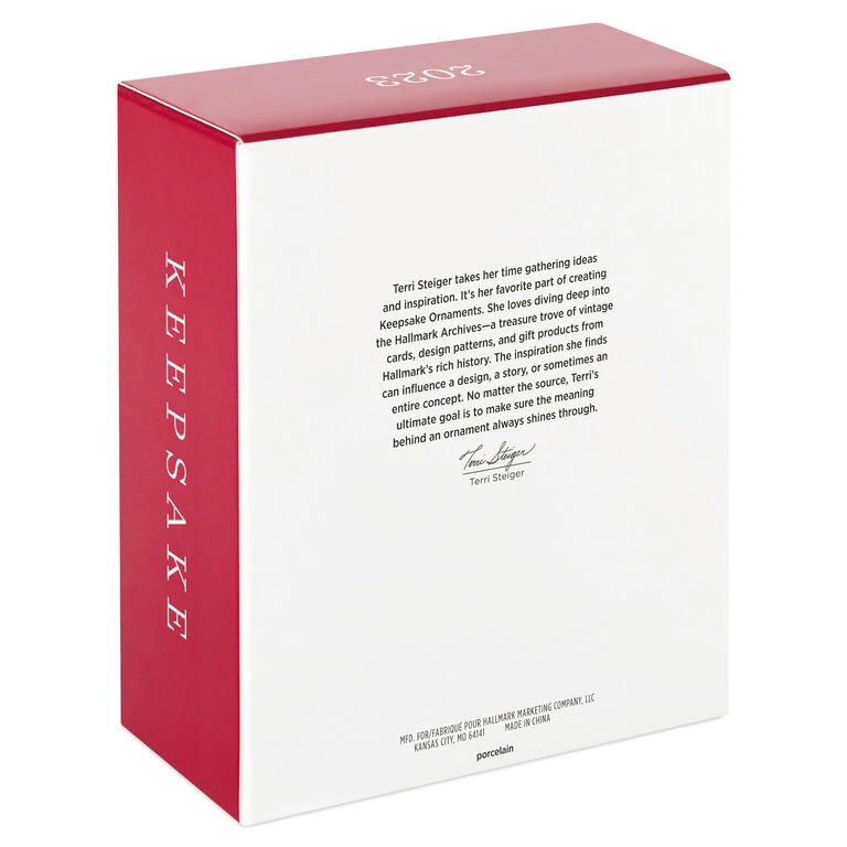 Hallmark Sweetest Dream Come True 2023 Porcelain Photo Frame Ornament 7 Hallmark Sweetest Dream Come True 2023 Porcelain Photo Frame Ornament - Image 5