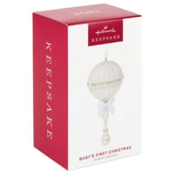 Hallmark Baby's First Christmas Rattle 2023 Porcelain Ornament -Hallmark Sales Store Babys 1st Christmas Rattle Keepsake Ornament 2499QHX3107 04