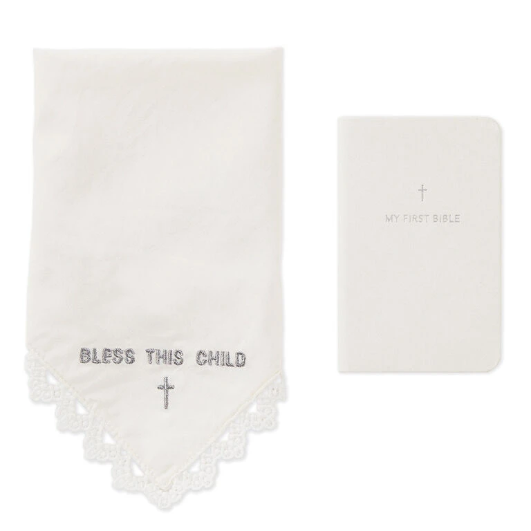 Hallmark Commemorative Handkerchief And First Bible Set 4 Hallmark Commemorative Handkerchief And First Bible Set - Image 2
