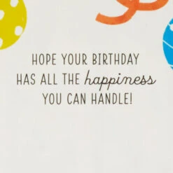 Hallmark All The Happiness Snow Globe Musical 3D Birthday Card With Motion 12 Hallmark All The Happiness Snow Globe Musical 3D Birthday Card With Motion -Hallmark Sales Store Balloons Snow Globe Musical Motion 3DBirthday Card 1299WDR1212 03
