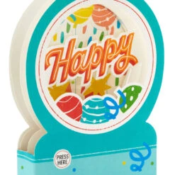 Hallmark All The Happiness Snow Globe Musical 3D Birthday Card With Motion 13 Hallmark All The Happiness Snow Globe Musical 3D Birthday Card With Motion -Hallmark Sales Store Balloons Snow Globe Musical Motion 3DBirthday Card 1299WDR1212 04