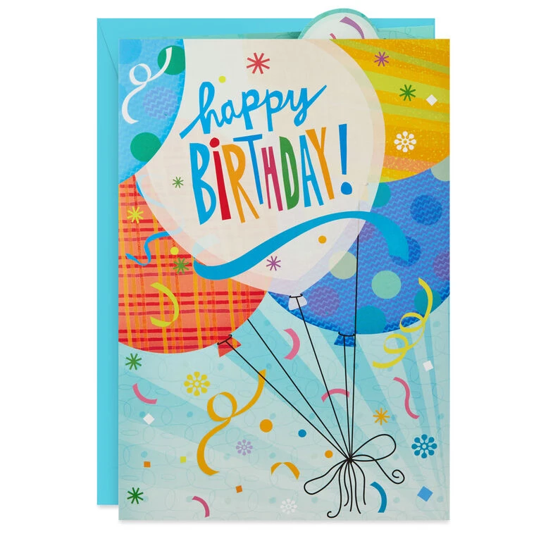 Hallmark 16" Fun Balloons Pop-Up Jumbo Birthday Card 3 Hallmark 16" Fun Balloons Pop-Up Jumbo Birthday Card