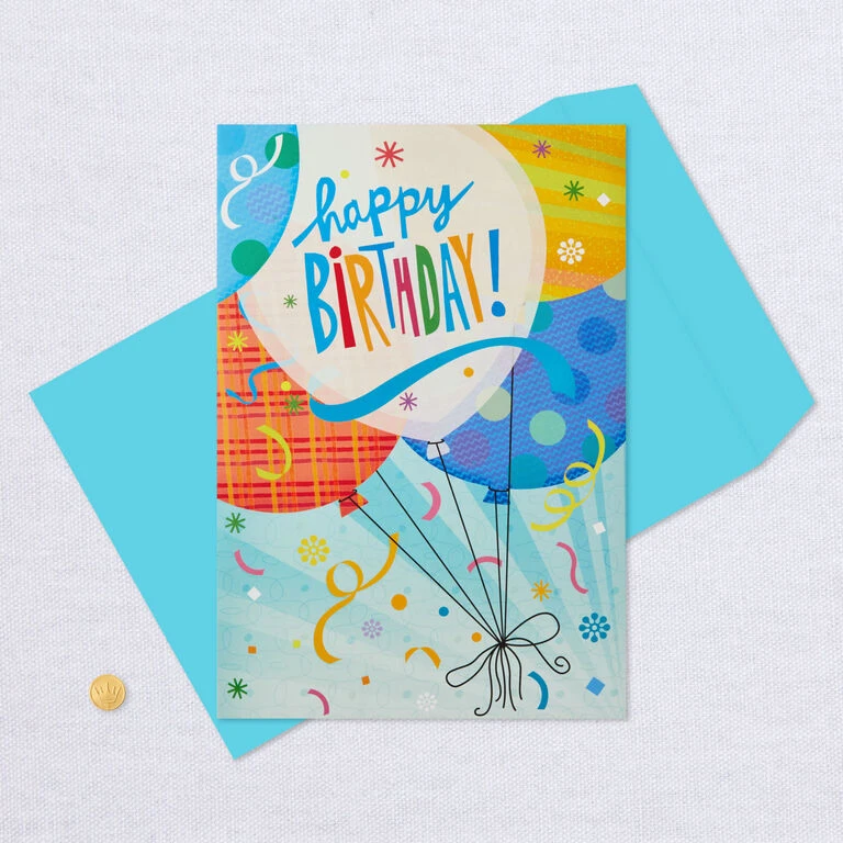 Hallmark 16" Fun Balloons Pop-Up Jumbo Birthday Card 8 Hallmark 16" Fun Balloons Pop-Up Jumbo Birthday Card - Image 6