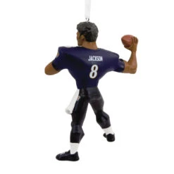 NFL Baltimore Ravens Lamar Jackson Hallmark Ornament 11 NFL Baltimore Ravens Lamar Jackson Hallmark Ornament -Hallmark Sales Store Baltimore Ravens Lamar Jackson Christmas Ornament 1OSL2097 05