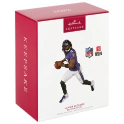 Hallmark NFL Baltimore Ravens Lamar Jackson Ornament -Hallmark Sales Store Baltimore Ravens Lamar Jackson Keepsake Ornament 2299QXI7167 04