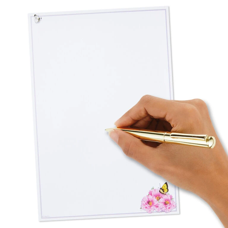 Hallmark Marjolein Bastin Pink Flowers Stationery Set, 40 Sheets 8 Hallmark Marjolein Bastin Pink Flowers Stationery Set, 40 Sheets - Image 6