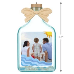 Hallmark A Day At The Beach Sun & Waves Personalized Photo Ornament 7 Hallmark A Day At The Beach Sun & Waves Personalized Photo Ornament -Hallmark Sales Store Beach Glass Bottle Personalized Christmas Ornament 2499QHE2118B4 03