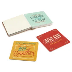 Hallmark Beers To You: 20 Coasters To Say Cheers To Book 11 Hallmark Beers To You: 20 Coasters To Say Cheers To Book -Hallmark Sales Store Beers to You Book With Coasters 1BOK1570 05