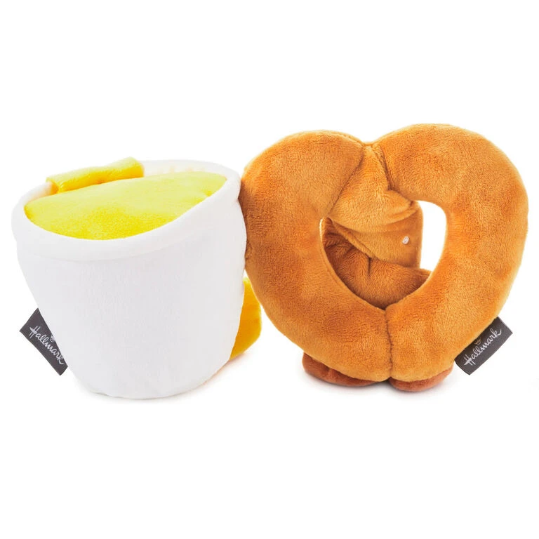 Hallmark Better Together Pretzel And Cheese Dip Magnetic Plush, 5" 5 Hallmark Better Together Pretzel And Cheese Dip Magnetic Plush, 5" - Image 3