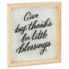 Hallmark Big Thanks Framed Quote Sign, 7x8 -Hallmark Sales Store Big Thanks for Little Blessings Framed Quote Sign 1SNN1066 01