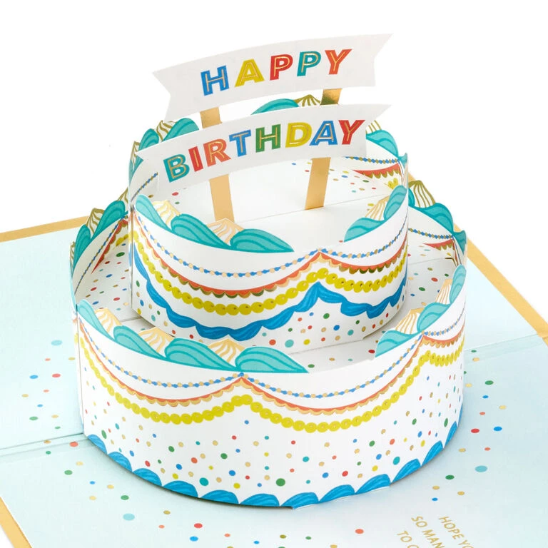 Hallmark Celebrating You Cake 3D Pop-Up Birthday Card 3 Hallmark Celebrating You Cake 3D Pop-Up Birthday Card