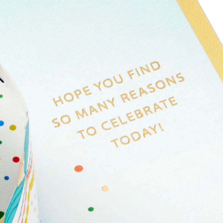 Hallmark Celebrating You Cake 3D Pop-Up Birthday Card 5 Hallmark Celebrating You Cake 3D Pop-Up Birthday Card - Image 3