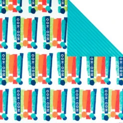 Hallmark Birthday Celebration 3-Pack Reversible Wrapping Paper 14 Hallmark Birthday Celebration 3-Pack Reversible Wrapping Paper -Hallmark Sales Store Birthday Celebration 3Pack Reversible Wrapping Paper 5EWR2946 06