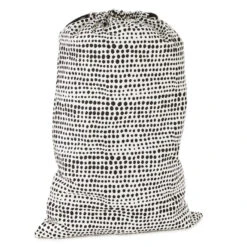 Hallmark 28" Black Dots With Heart Fabric Gift Bag With Tag 5 Hallmark 28" Black Dots With Heart Fabric Gift Bag With Tag -Hallmark Sales Store Black Dots With Heart Fabric Gift Bag With Tag 1499EGB7347 03