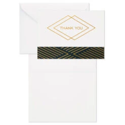 Hallmark Black And Gold Bulk Blank Thank-You Notes, Pack Of 50 13 Hallmark Black And Gold Bulk Blank Thank-You Notes, Pack Of 50 -Hallmark Sales Store Black and Gold Bulk Blank ThankYou Notes Assortment 1399WTU3882 04