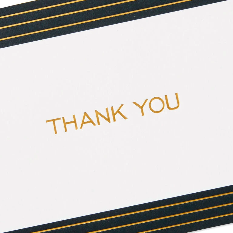 Hallmark Black And Gold Bulk Blank Thank-You Notes, Pack Of 50 8 Hallmark Black And Gold Bulk Blank Thank-You Notes, Pack Of 50 - Image 6