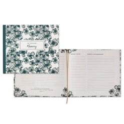Hallmark In Loving Memory Floral Funeral Guest Book -Hallmark Sales Store Black and White Floral Guest Book for Funeral 1BMK1609 02