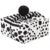 Hallmark 26" Black-and-White Fabric Gift Wrap With Elastic Band 1 Hallmark 26" Black-and-White Fabric Gift Wrap With Elastic Band -Hallmark Sales Store BlackandWhite Square Flat Wrapping Cloth 1299EJR6377 01