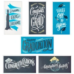 Hallmark Sophisticated Assorted Money Holder Graduation Cards, Pack Of 36 12 Hallmark Sophisticated Assorted Money Holder Graduation Cards, Pack Of 36 -Hallmark Sales Store Blue Black Money Holder Graduation Cards Assortment 5GEY1002 02