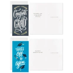 Hallmark Sophisticated Assorted Money Holder Graduation Cards, Pack Of 36 15 Hallmark Sophisticated Assorted Money Holder Graduation Cards, Pack Of 36 -Hallmark Sales Store Blue Black Money Holder Graduation Cards Assortment 5GEY1002 05