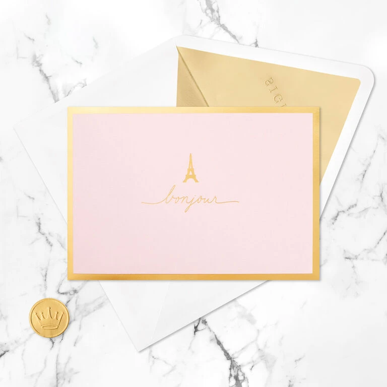 Hallmark Bonjour Eiffel Tower 3D Pop-Up Hello Card 8 Hallmark Bonjour Eiffel Tower 3D Pop-Up Hello Card - Image 6