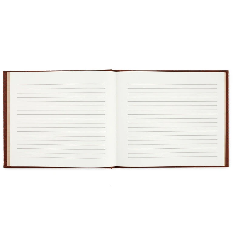 Hallmark Brown Hexagonal Pattern Guest Book 5 Hallmark Brown Hexagonal Pattern Guest Book - Image 3