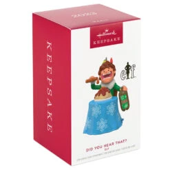 Hallmark Elf Did You Hear That? Ornament With Sound 11 Hallmark Elf Did You Hear That? Ornament With Sound -Hallmark Sales Store Buddy the Elf With Spaghetti Keepsake Ornament 2099QXI6097 04