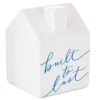 Hallmark Built To Last Ceramic House Figurine, 4" 2 Hallmark Built To Last Ceramic House Figurine, 4" -Hallmark Sales Store Built to Last Ceramic House Sculpture 1ERL1182 01
