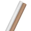 Hallmark Bulk Kraft Paper And White 2-Pack Wrapping Paper, 160 Sq. Ft. Total 1 Hallmark Bulk Kraft Paper And White 2-Pack Wrapping Paper, 160 Sq. Ft. Total -Hallmark Sales Store Bulk Brown and White Kraft Paper Wrapping Paper 5EWR2654 01