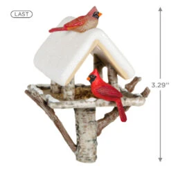 Hallmark Marjolein's Garden Winter Cardinals Ornament 10 Hallmark Marjolein's Garden Winter Cardinals Ornament -Hallmark Sales Store Cardinals Birdfeeder Keepsake Ornament 1899QXR8099 03