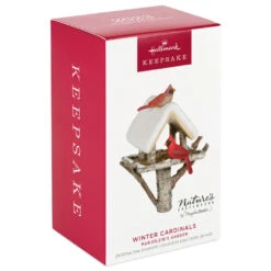 Hallmark Marjolein's Garden Winter Cardinals Ornament 11 Hallmark Marjolein's Garden Winter Cardinals Ornament -Hallmark Sales Store Cardinals Birdfeeder Keepsake Ornament 1899QXR8099 04