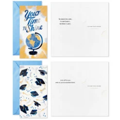 Hallmark Festive Grad Wishes Graduation Cards Assortment, Pack Of 36 -Hallmark Sales Store Casual Painted Money Holder Graduation Cards Assortment 5GEY2015 03